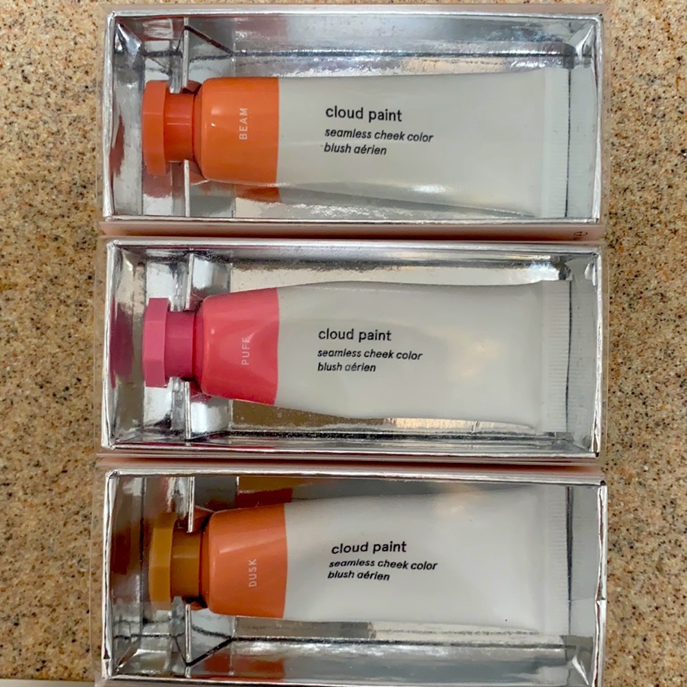 Glossier Cloud Paint in Beam, Puff and Dusk